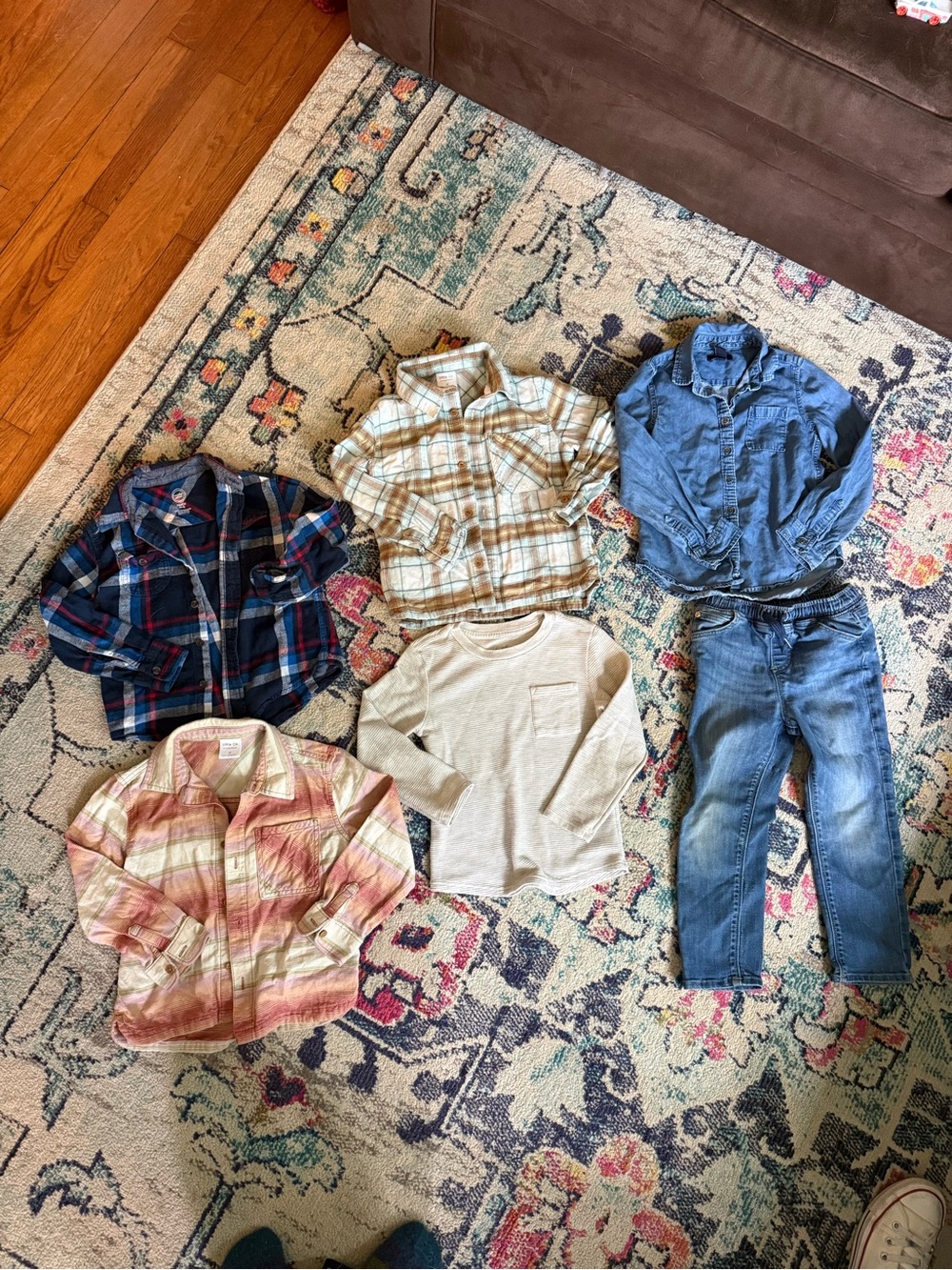 Kids Mixed Tops and Jeans Bundle -